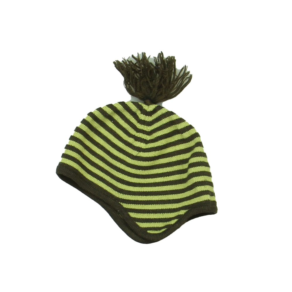 threads Boys Brown | Green Winter Hat size: 0-6 Months